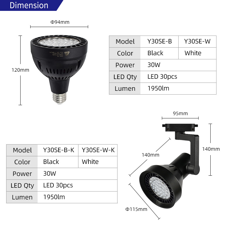 Grow Light Led - Y30SE 풀 스펙트럼 알루미늄 LED 수족관