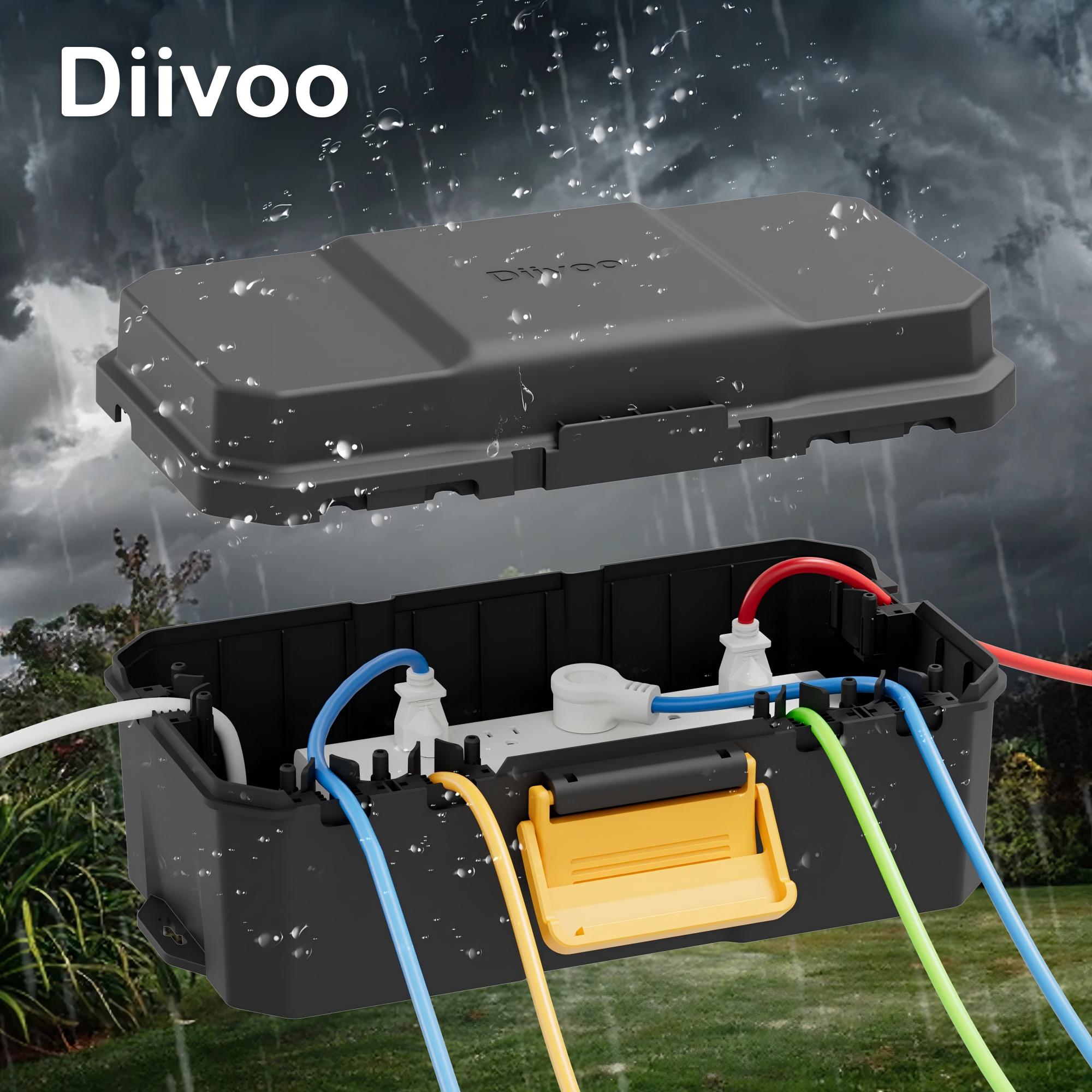 Smart Garden Kit - Diivoo 방수 전기 상자 외부 케이블