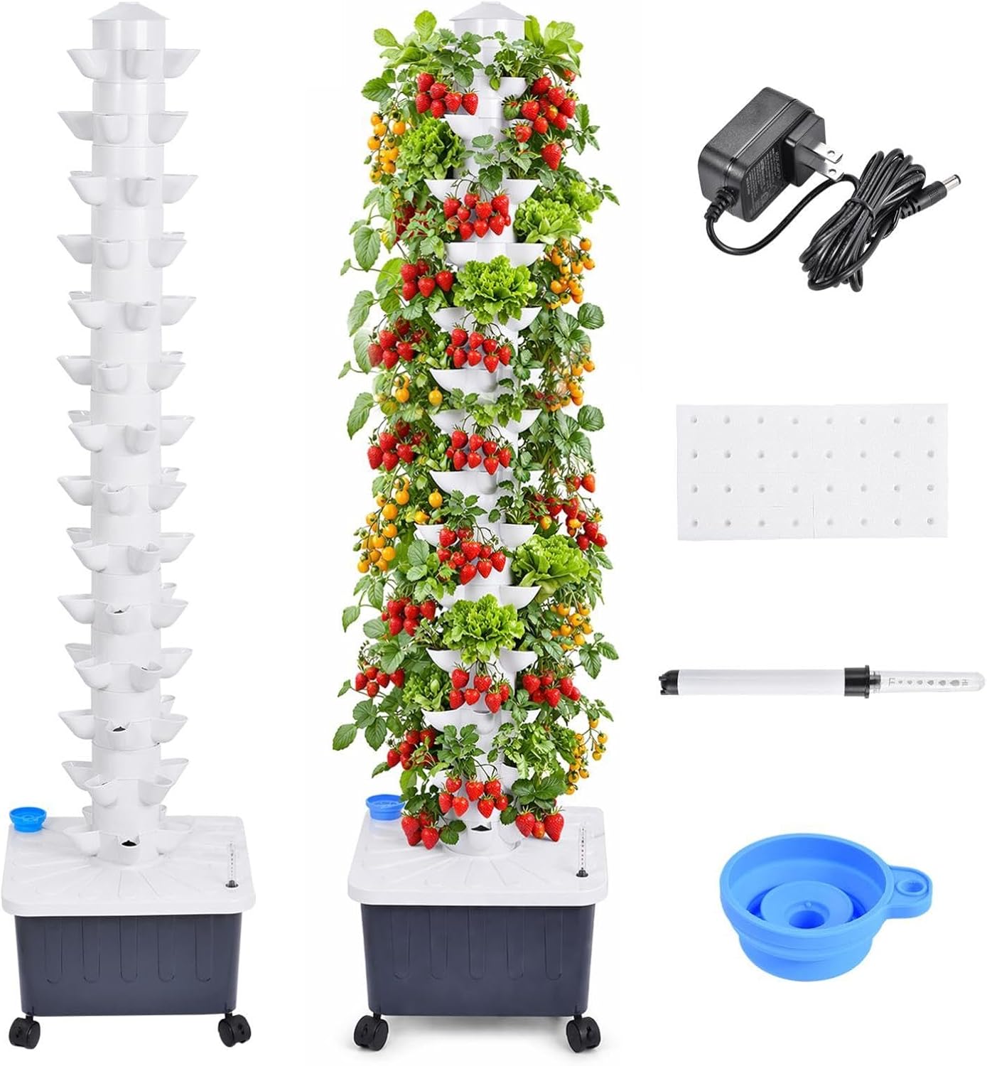 수직 수경재배 타워 14층 70슬롯 재배 시스템 25L - Hydroponic Tower 리뷰 및 가격