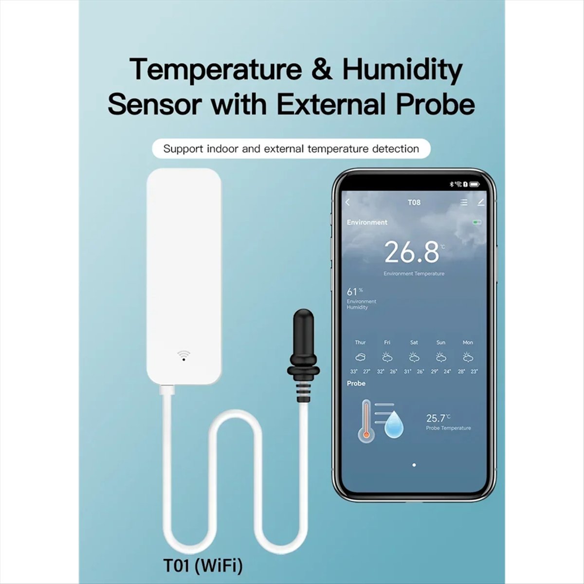 A64I Tuya WiFi 온도 습도 센서(스마트 홈용 - Plant Sensor 리뷰 및 가격
