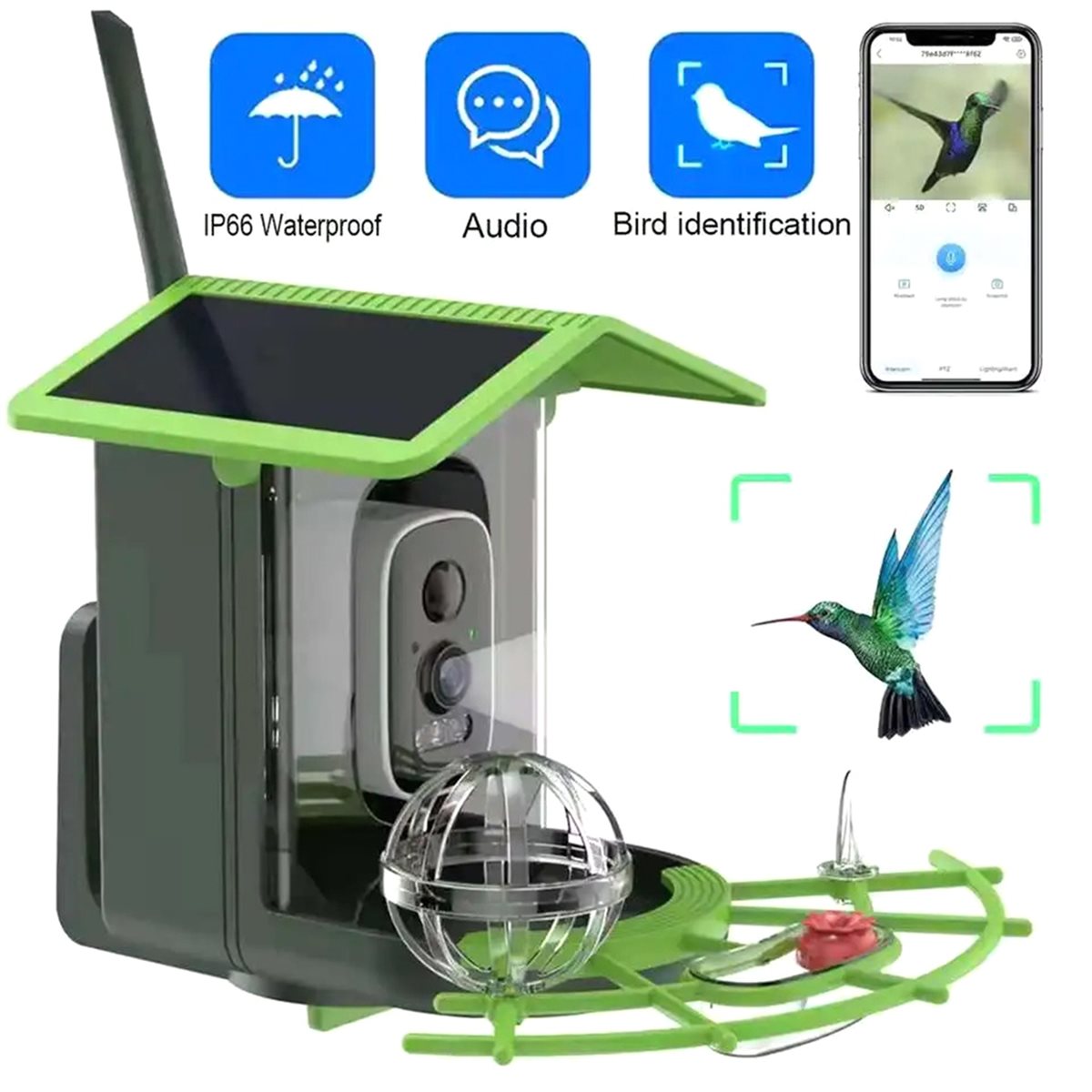 AI 종 식별 기능이 있는 ABPP 스마트 새 모이통  - Garden Camera 리뷰 및 가격