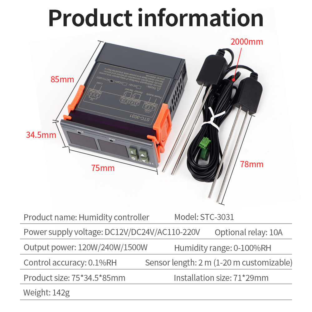 STC-3029 3030 3031 수분 컨트롤러 토양  - Plant Monitor 리뷰 및 가격