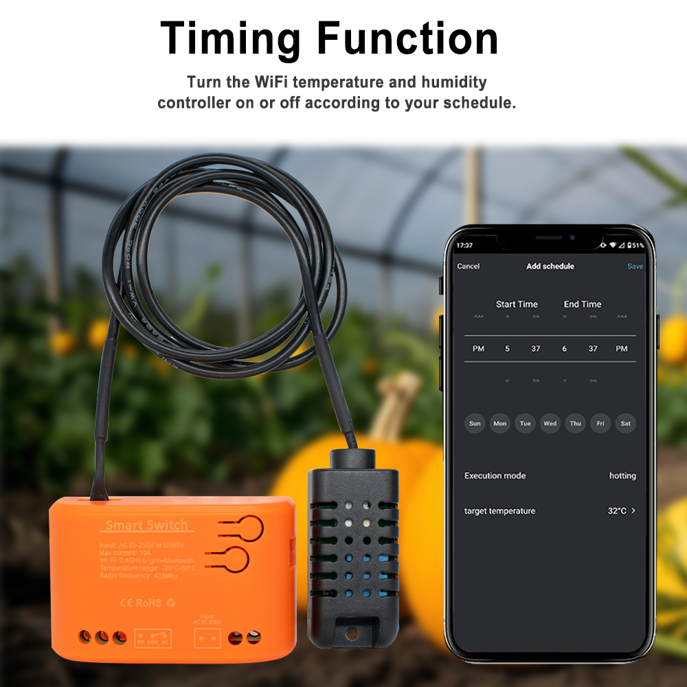 식물 수족관 와인 하우스를위한 스마트 홈 습도계 APP - Plant Monitor 리뷰 및 가격
