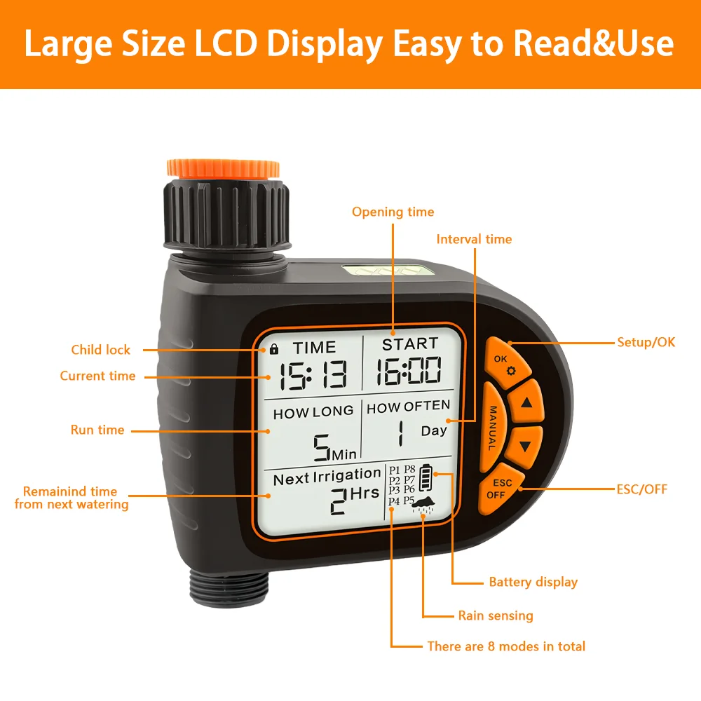 20미터 스마트 정원 타이머, LCD 자동 관수 시스템 - Smart Garden System 리뷰 및 가격