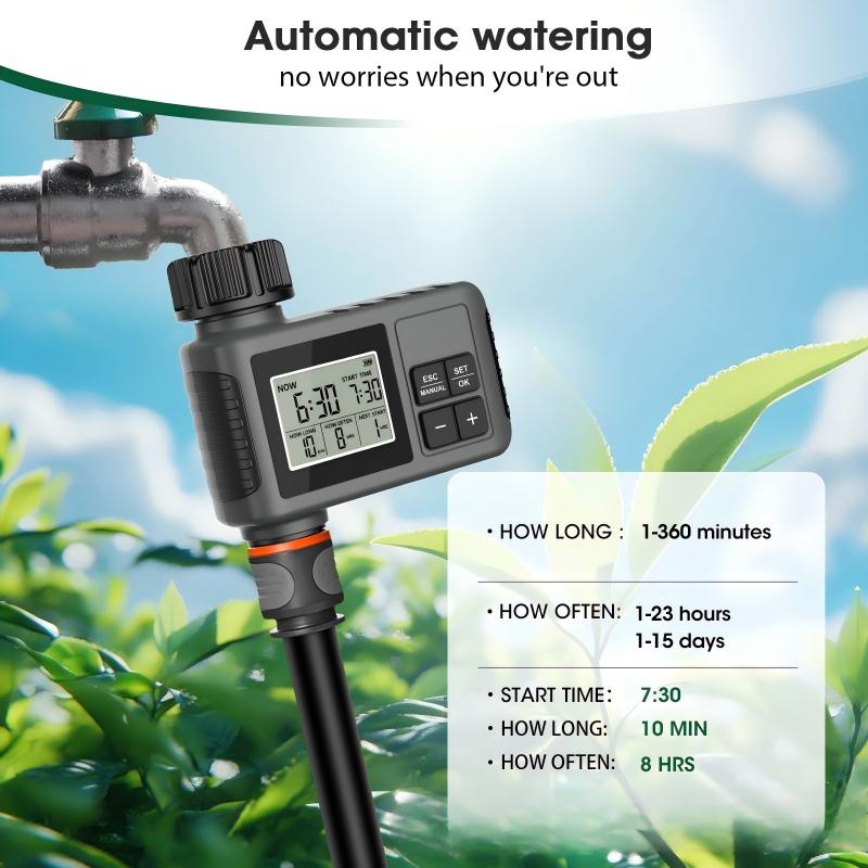 자동 물 타이머 지능형 관개 급수 시스템 스프링클러 타 - Automatic Watering 리뷰 및 가격